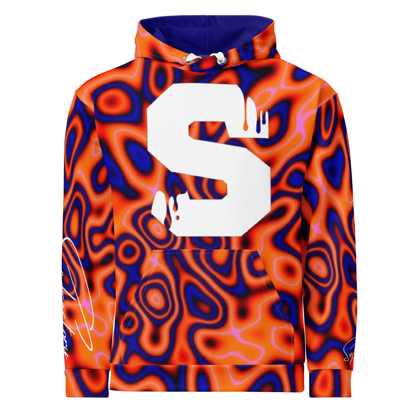 Sos Factory Premium Unisex Hoodie - Blue Blood Orangeberry