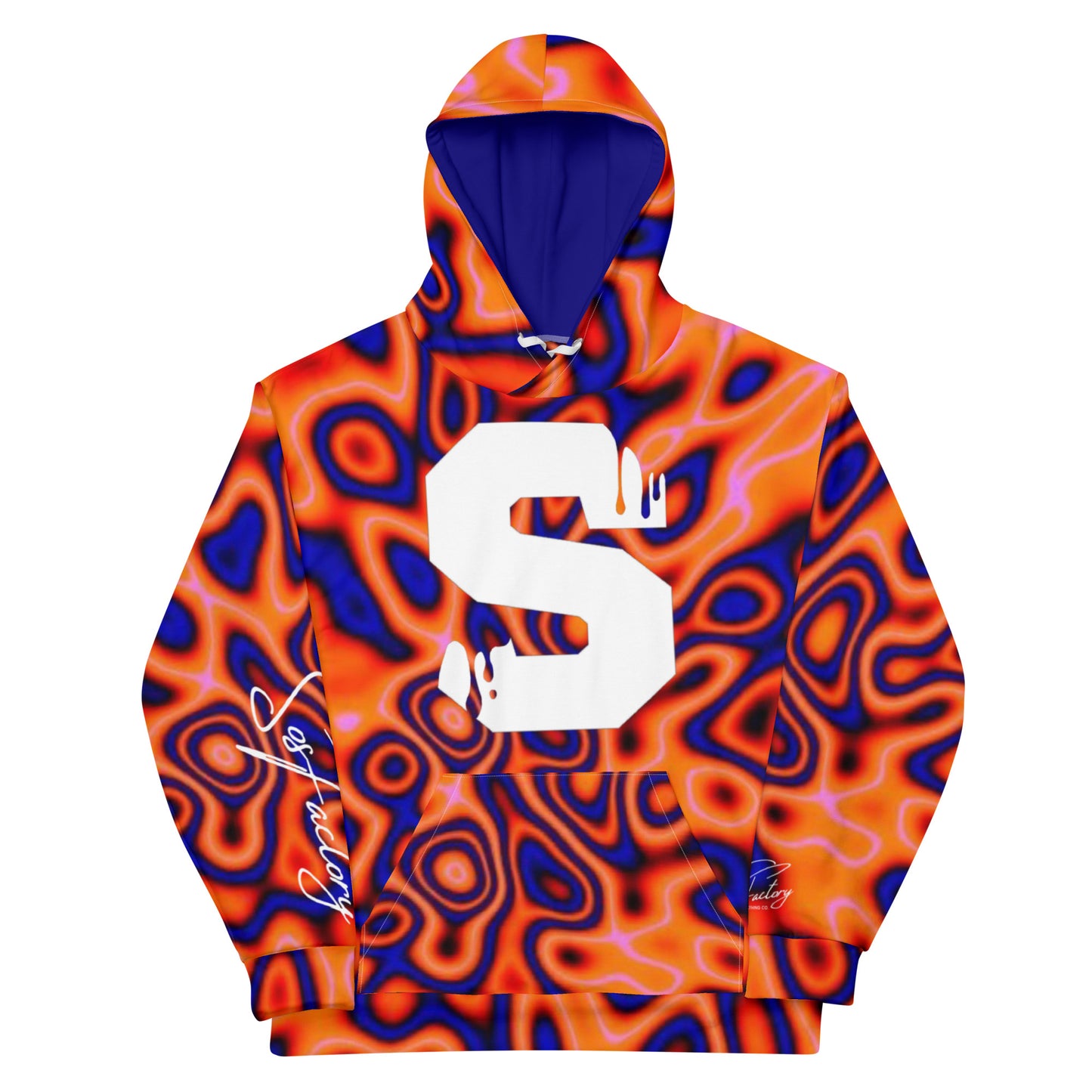 Sos Factory Premium Unisex Hoodie - Blue Blood Orangeberry