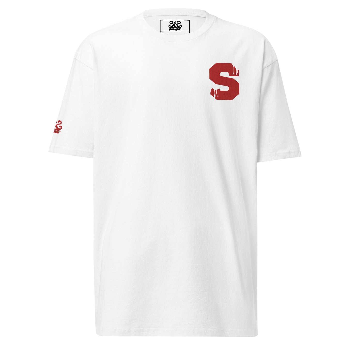 Sos Factory "S" Men’s premium heavyweight T-Shirt