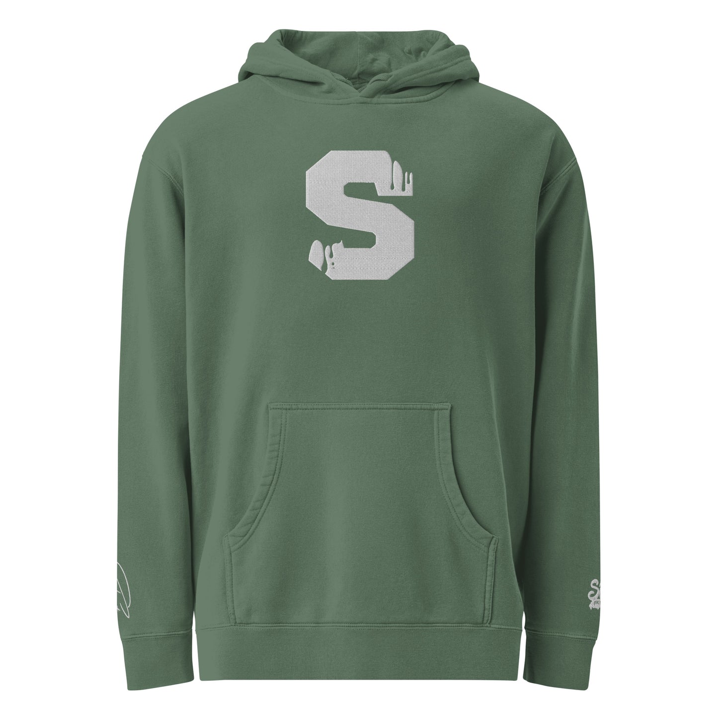 Sos Factory "Sos Club" Unisex pigment-dyed hoodie - Alt (1)