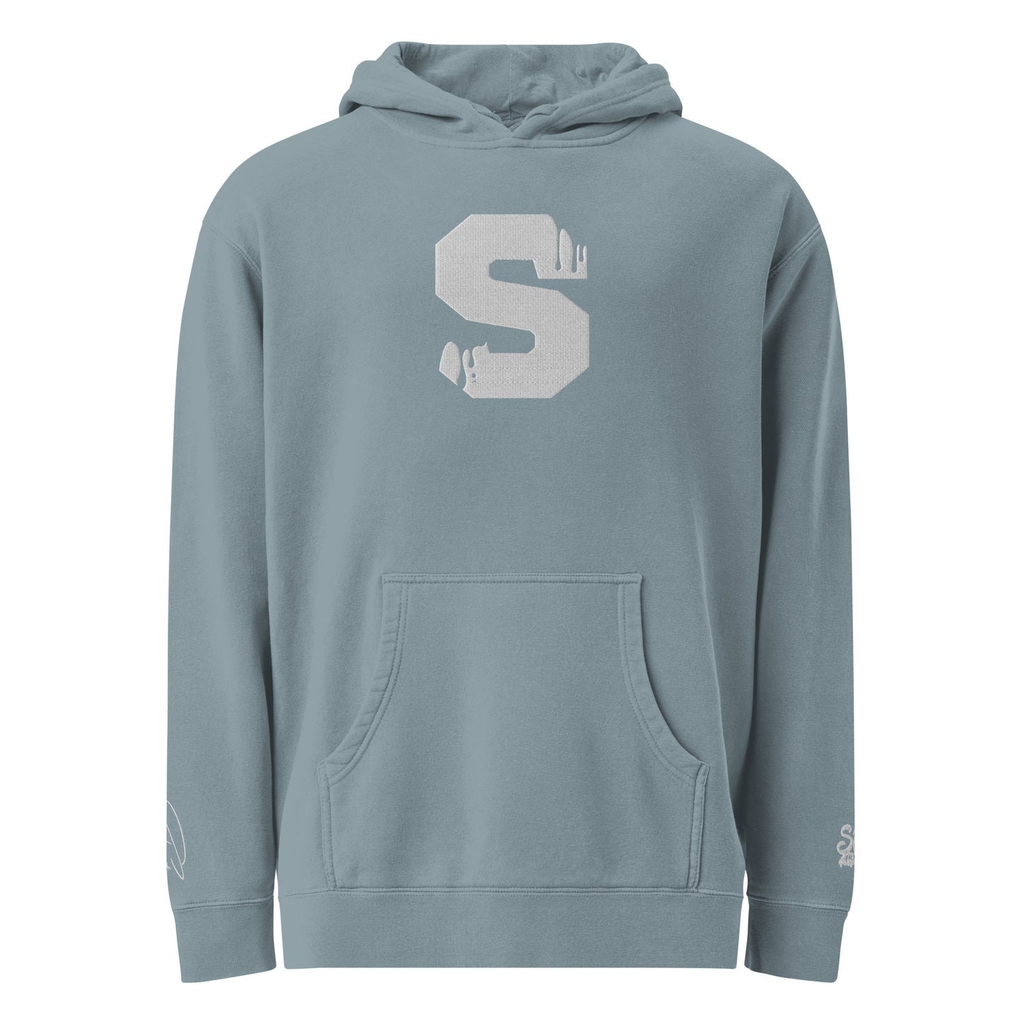 Sos Factory "Sos Club" Unisex pigment-dyed hoodie - Alt (1)