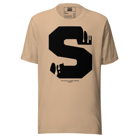 Sos Factory “S” Unisex T-shirt - Nutrition Facts